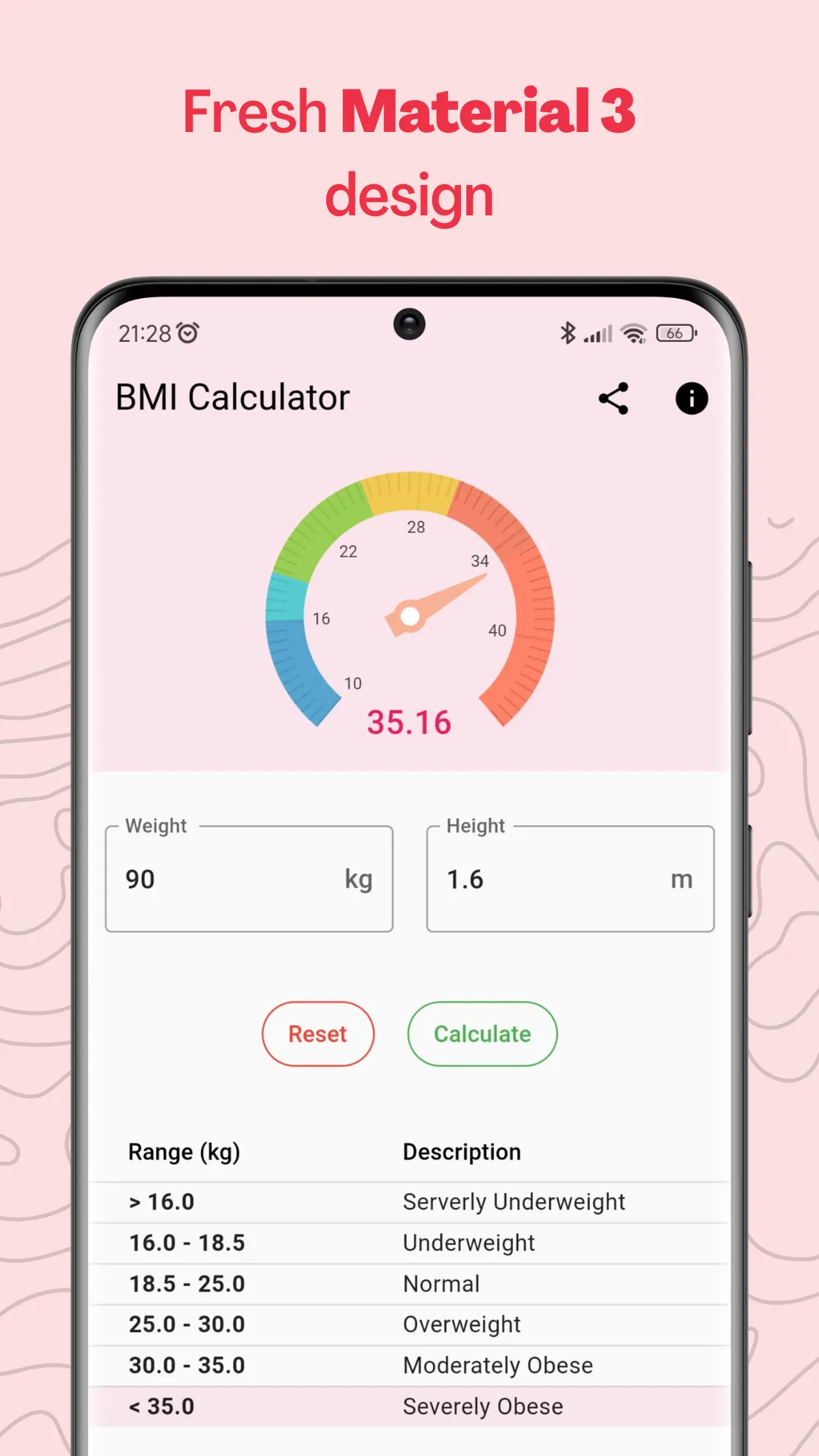 BMI Calculator Lite | Indus Appstore | Screenshot