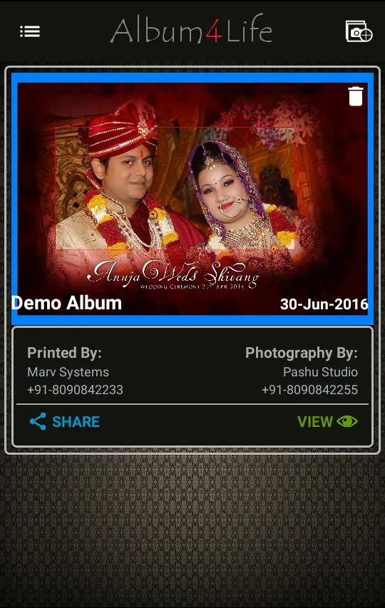 Album4Life | Indus Appstore | Screenshot