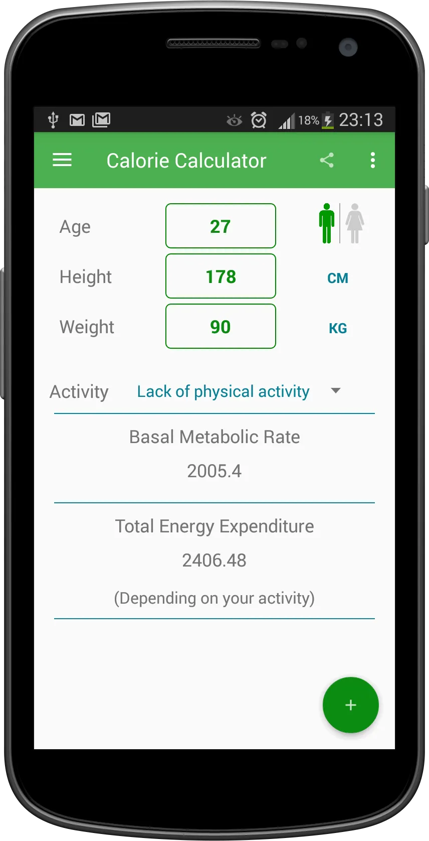 Calorie Calculator | Indus Appstore | Screenshot