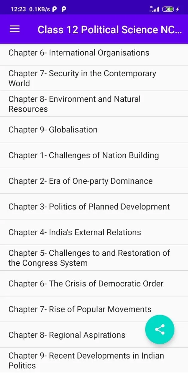 Class 12 Political Science NCE | Indus Appstore | Screenshot