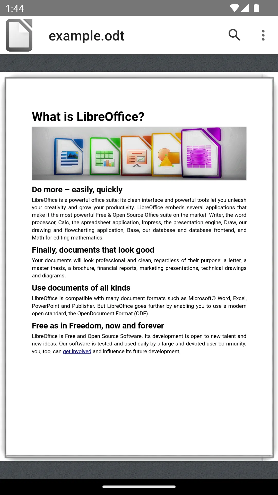 LibreOffice Viewer | Indus Appstore | Screenshot