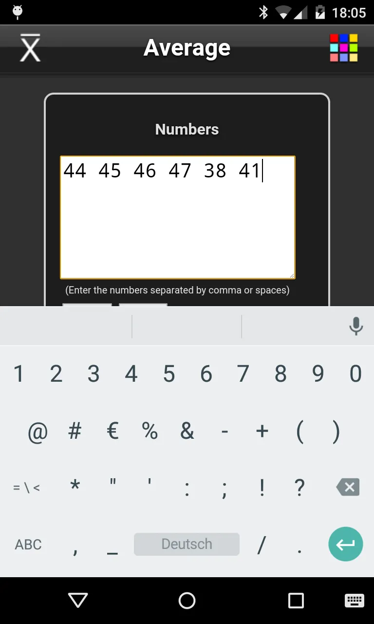 Average Calculator Lite | Indus Appstore | Screenshot