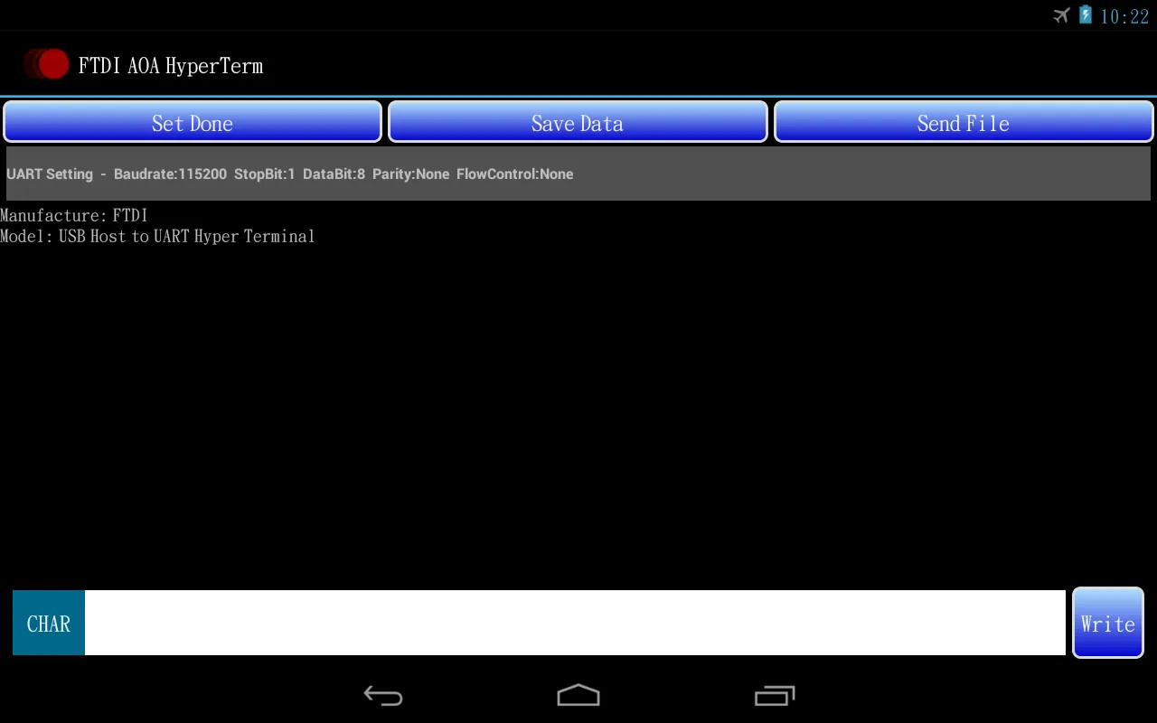 FTDI AOA HyperTerm | Indus Appstore | Screenshot