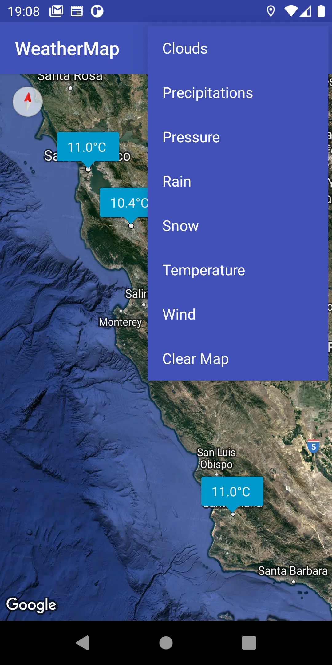 WeatherMap | Indus Appstore | Screenshot