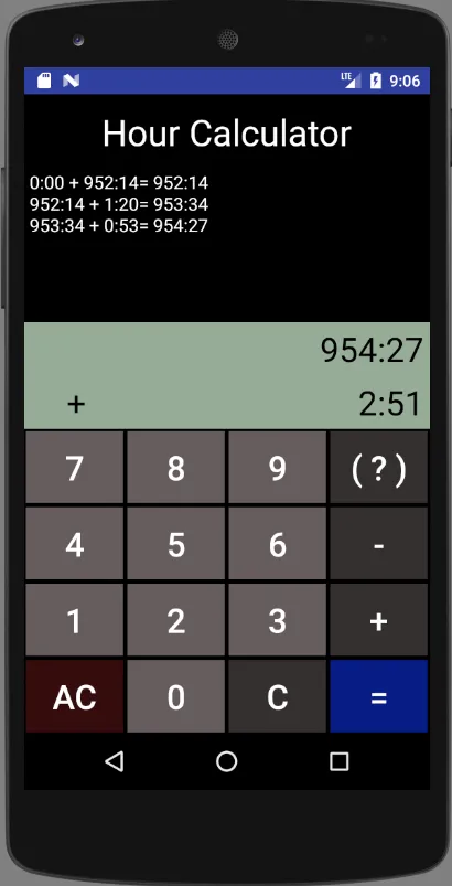 Hour Calculator | Indus Appstore | Screenshot