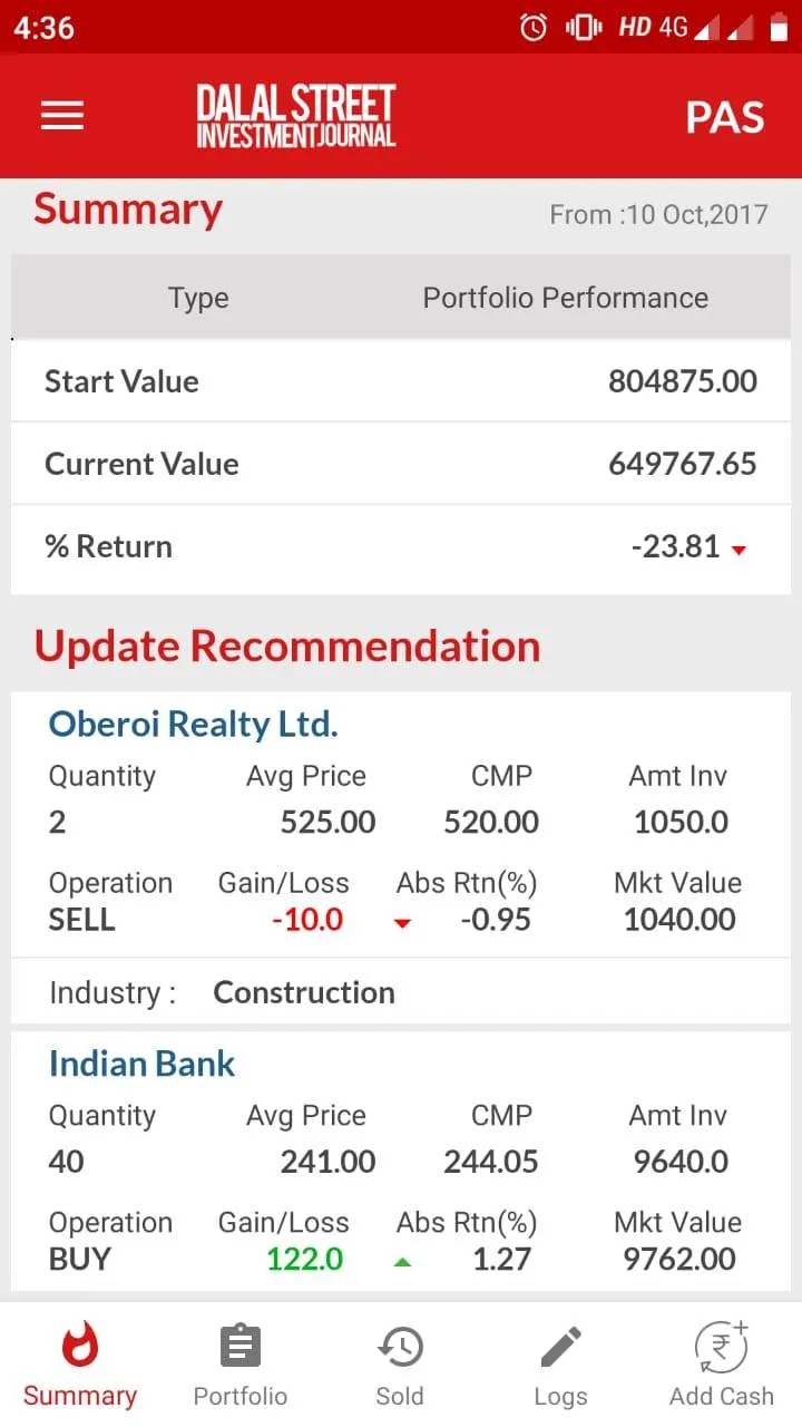 DSIJ Portfolio Advisory Servic | Indus Appstore | Screenshot