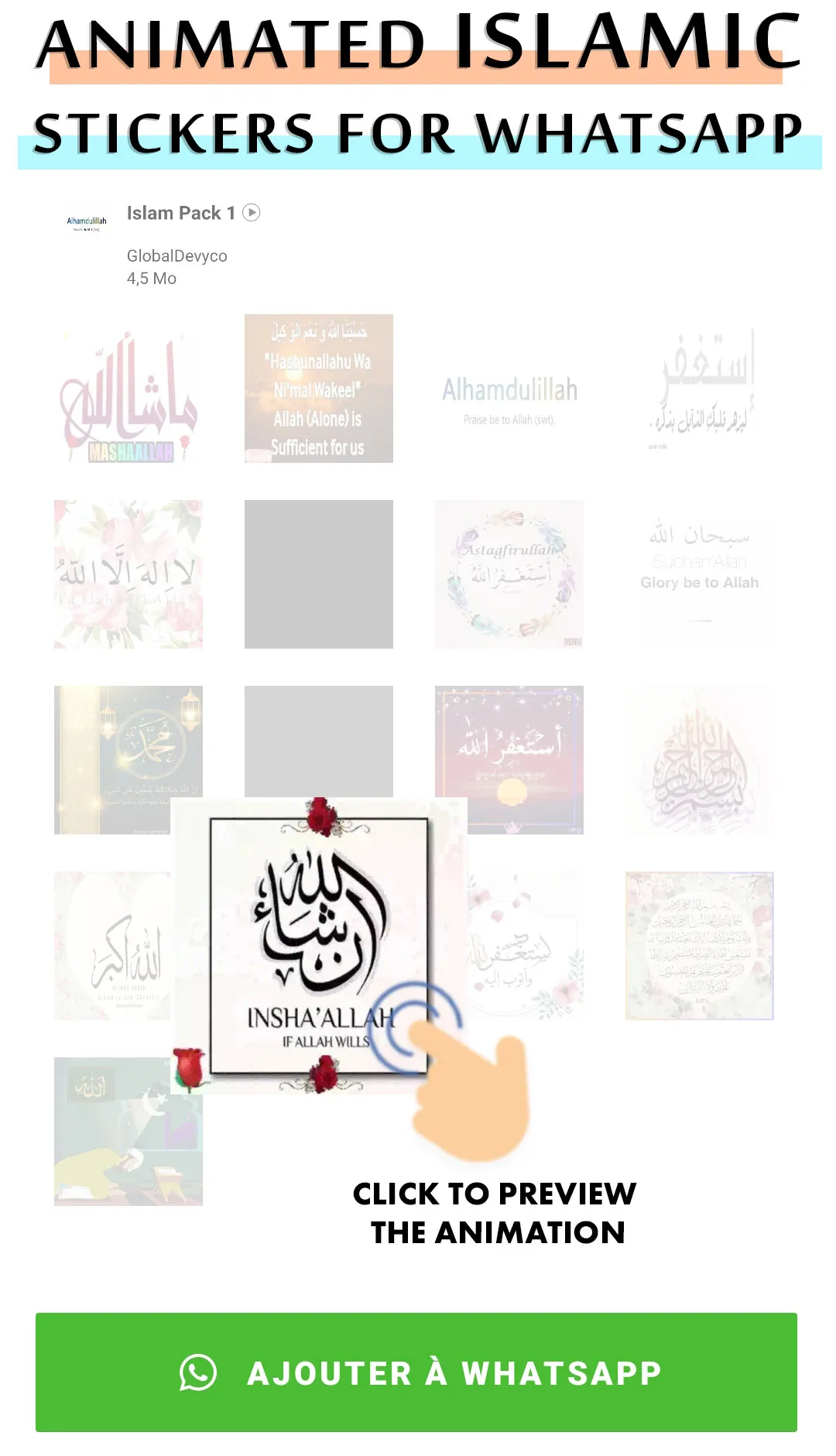 Animated Islamic WastickerApp | Indus Appstore | Screenshot