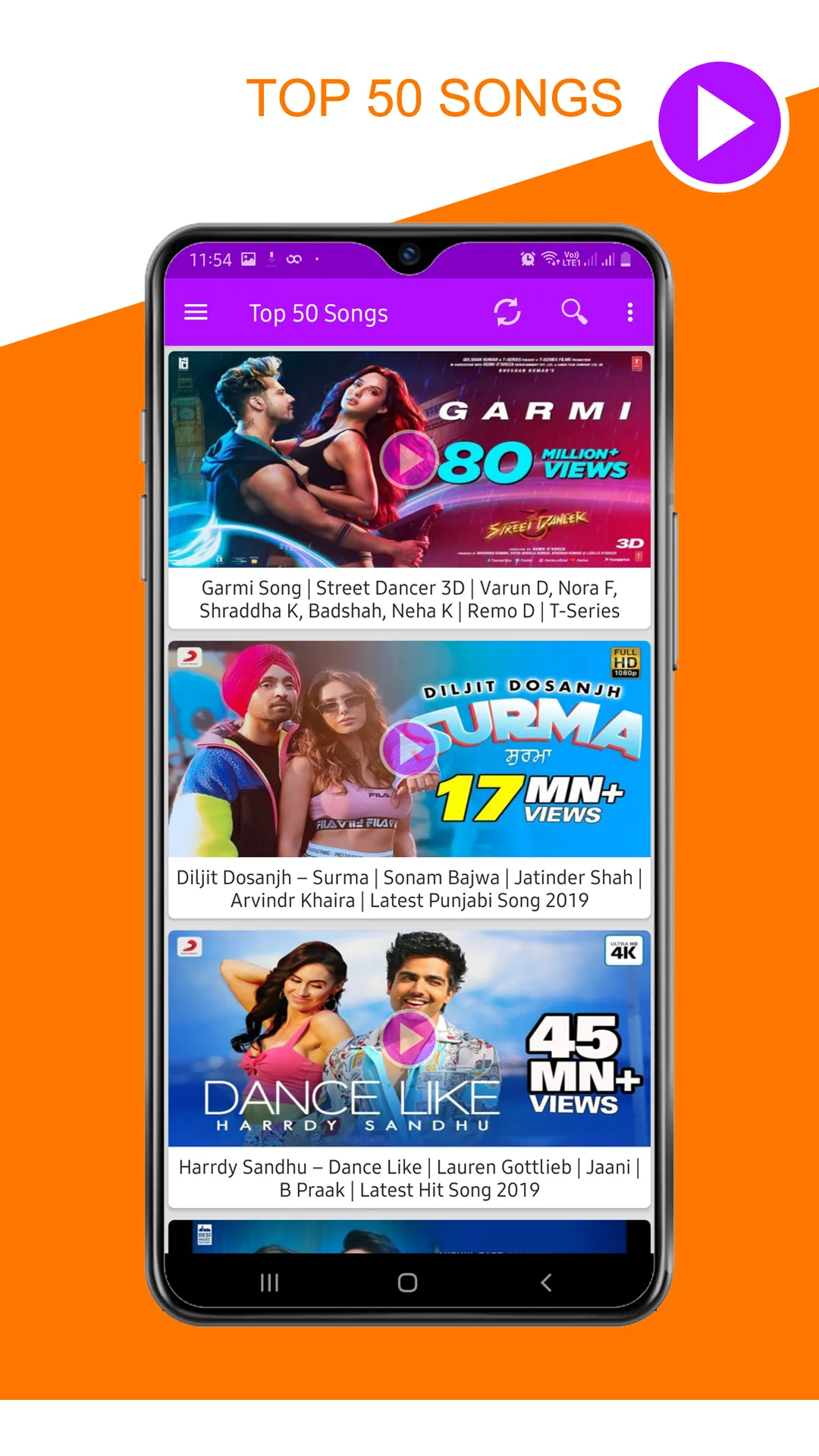 Hindi HD Video Songs | Indus Appstore | Screenshot