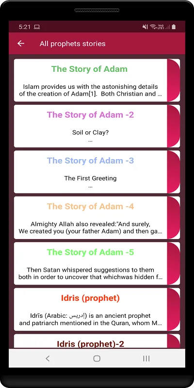 All prophets stories | Indus Appstore | Screenshot