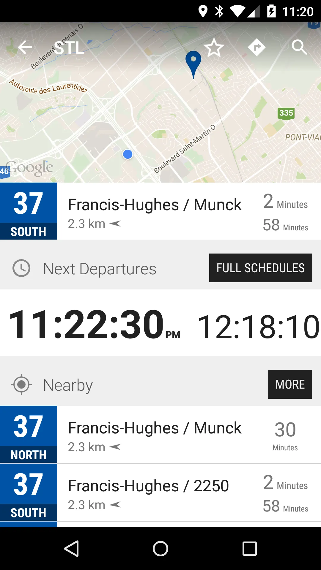 Laval buses - MonTransit | Indus Appstore | Screenshot