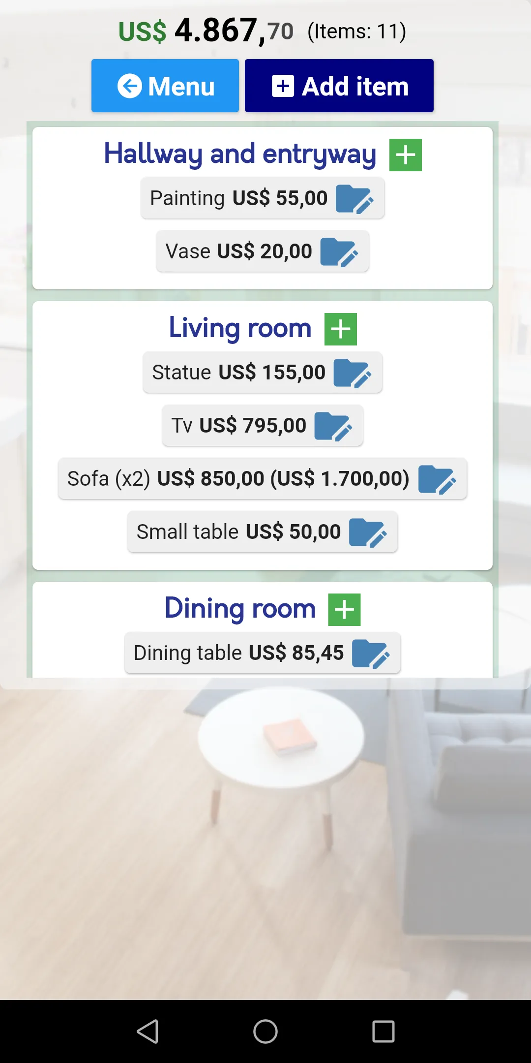 Inventariz: House inventory | Indus Appstore | Screenshot