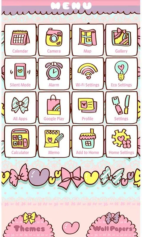 -Minty Ribbon- Theme +HOME | Indus Appstore | Screenshot