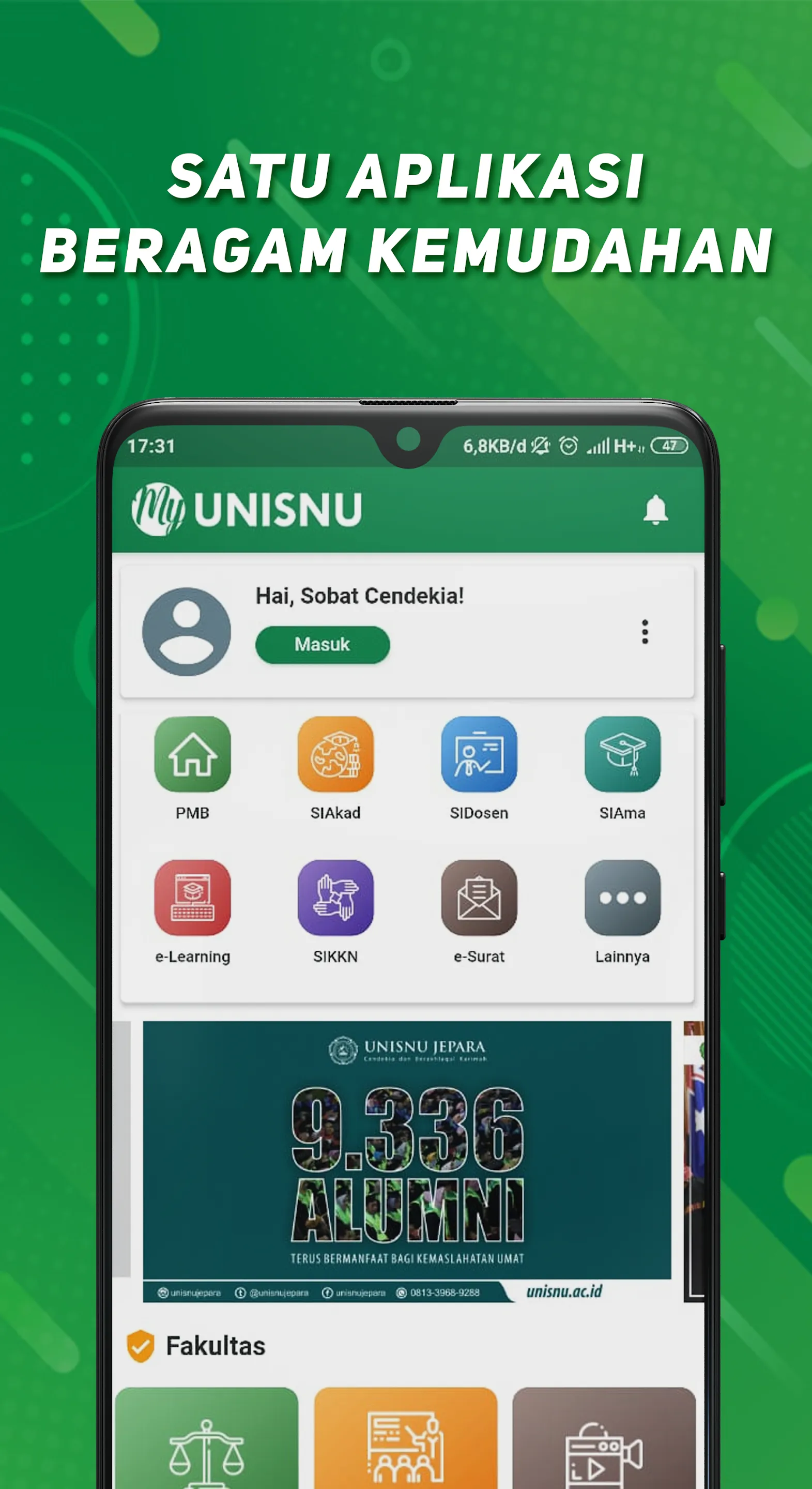 MyUNISNU | Indus Appstore | Screenshot