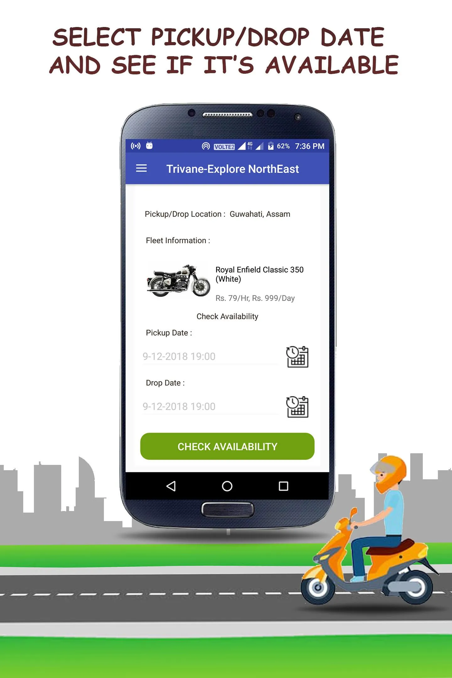 Trivane - Bike and Car Rentals | Indus Appstore | Screenshot