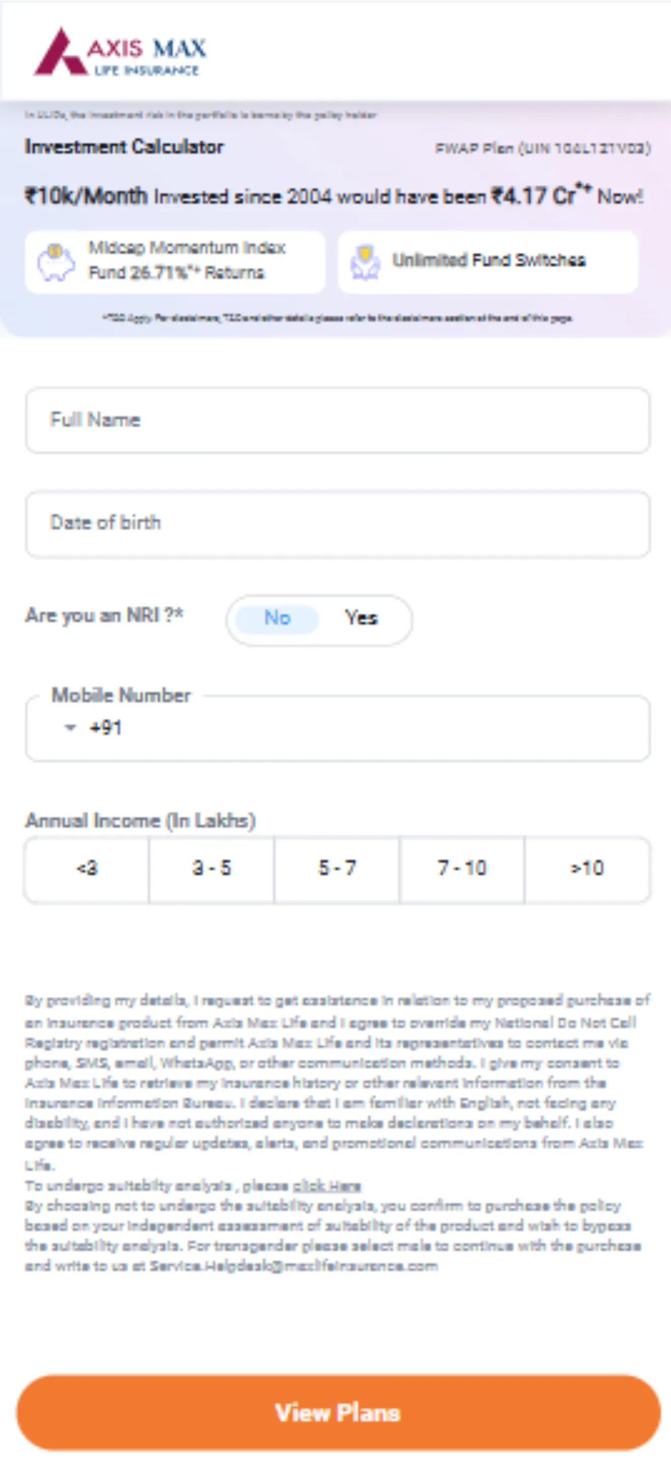 Axis Max life Insurance - Lite | Indus Appstore | Screenshot