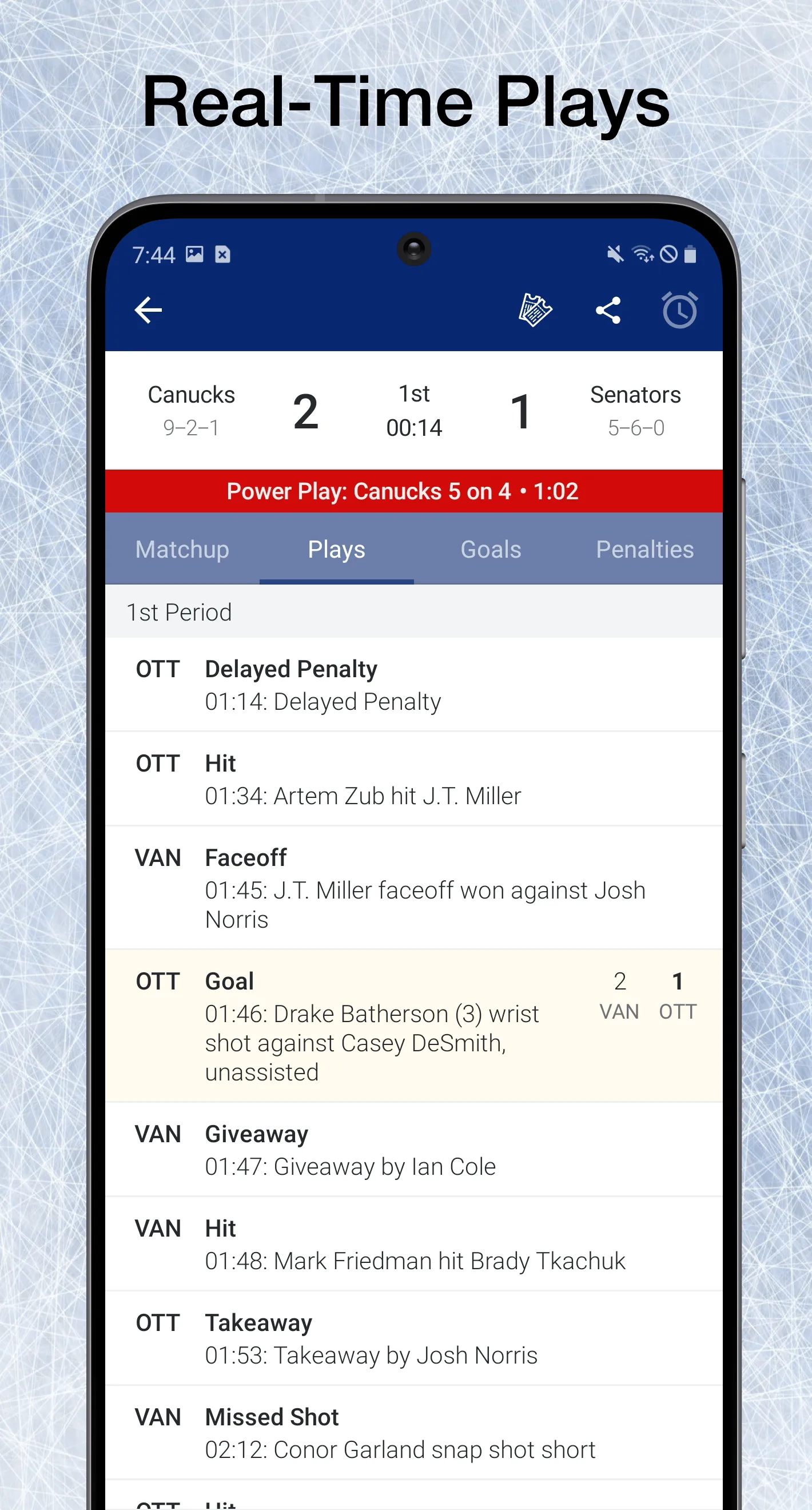 Scores App: NHL Hockey Scores | Indus Appstore | Screenshot