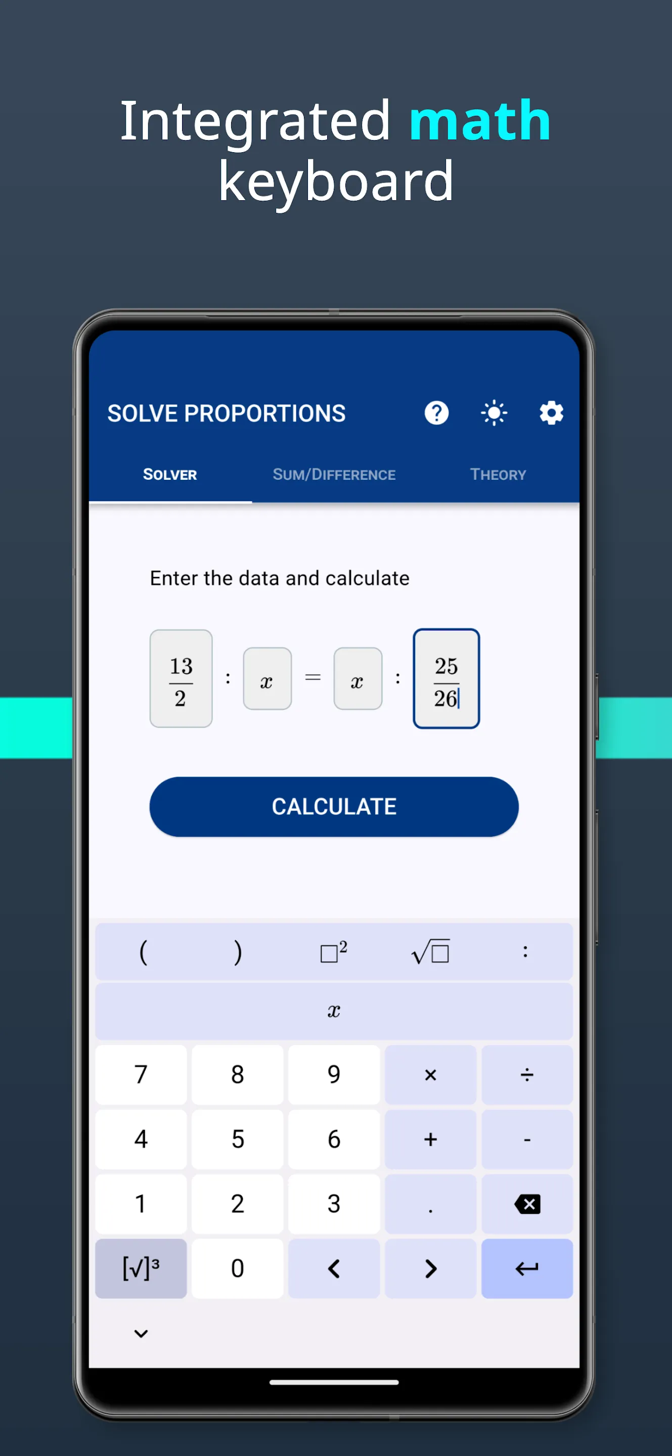 Solve proportions | Indus Appstore | Screenshot