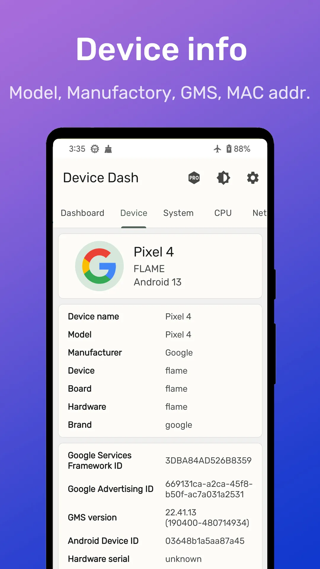 Device Dash - View device info | Indus Appstore | Screenshot