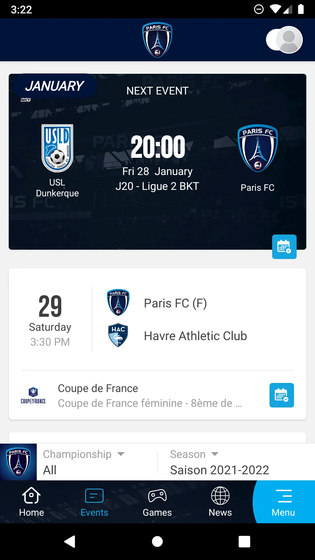 Paris FC | Indus Appstore | Screenshot