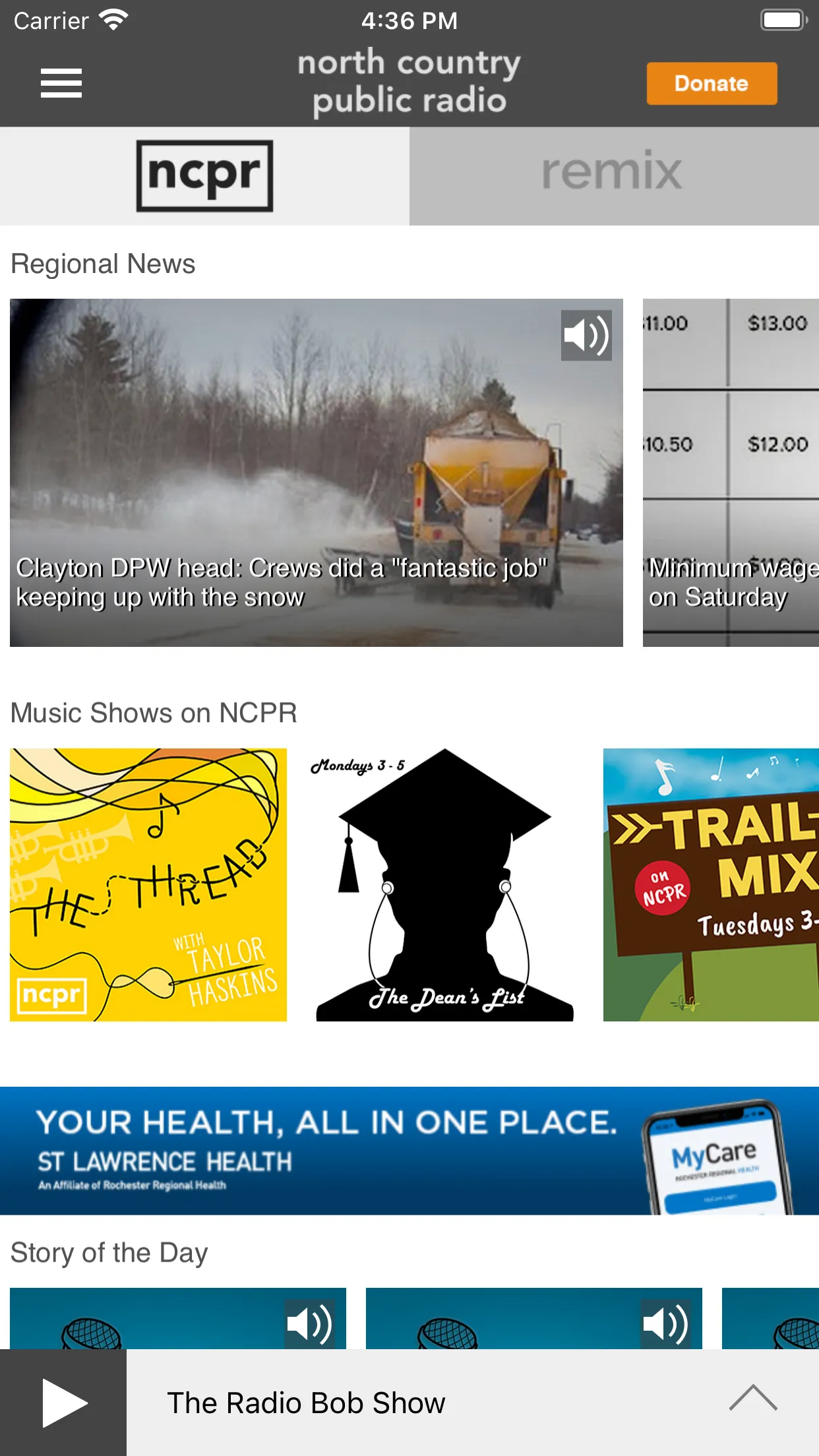 NCPR Public Radio App | Indus Appstore | Screenshot