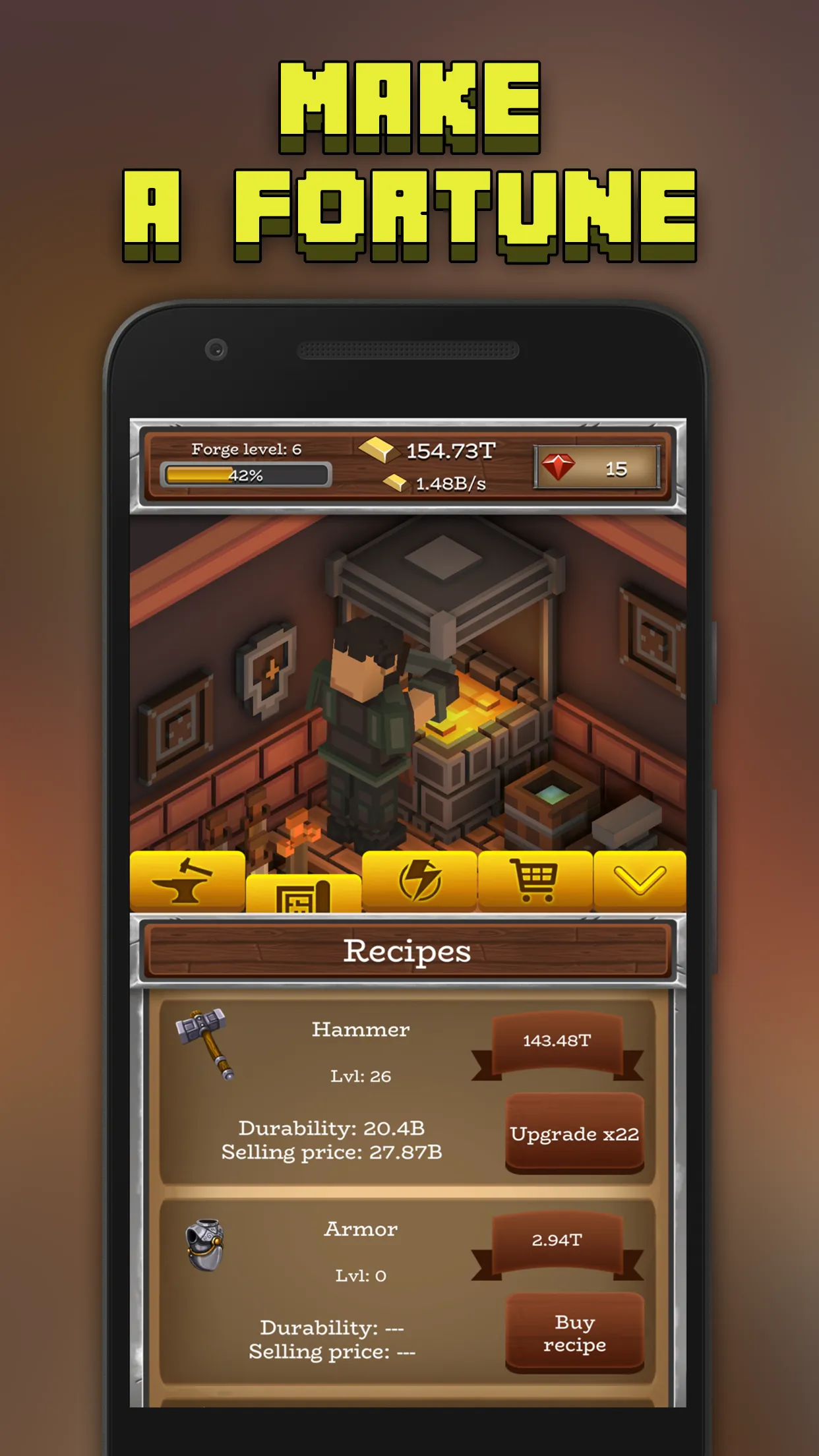 ForgeCraft - Crafting Tycoon | Indus Appstore | Screenshot