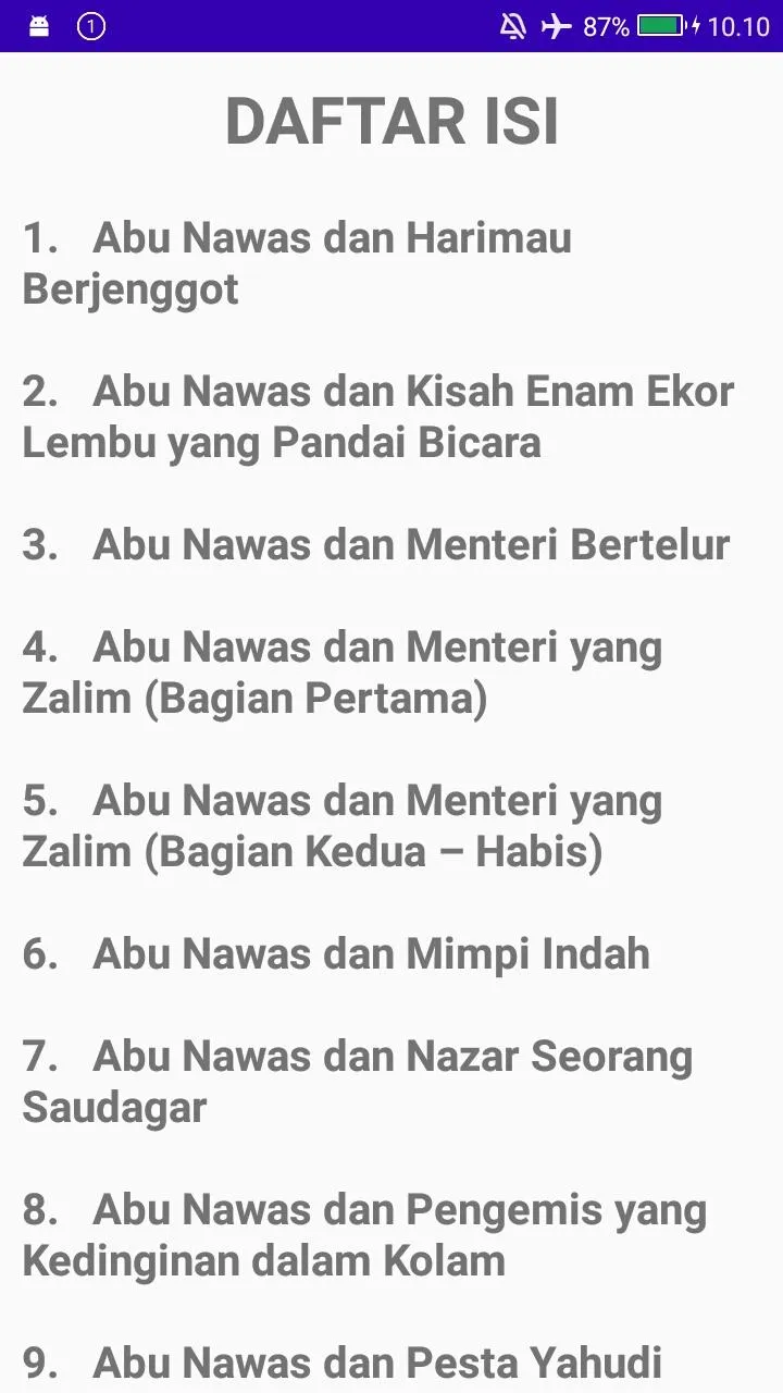 KISAH ABUNAWAS - 1001 MALAM | Indus Appstore | Screenshot