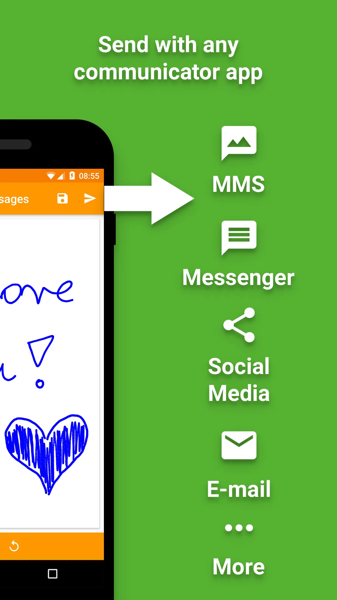 Handwritten Messages, MMS | Indus Appstore | Screenshot