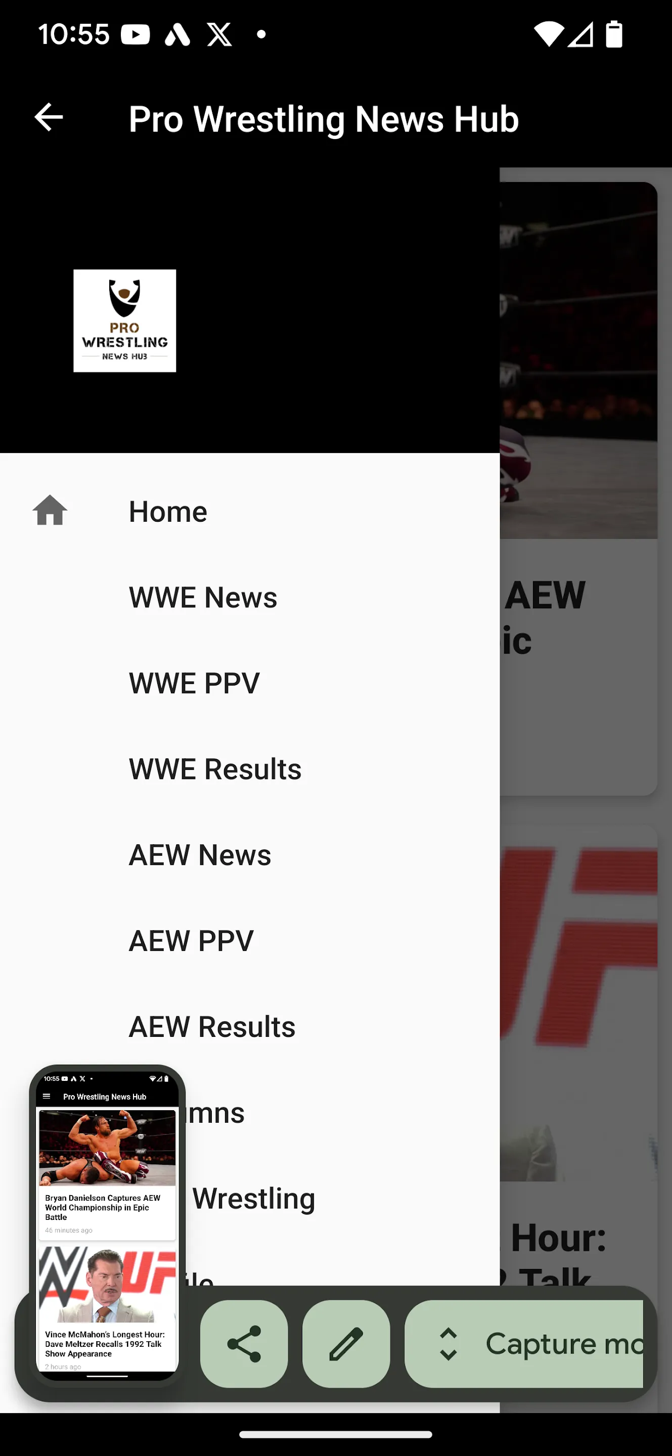 WWE News, AEW, Pro Wrestling | Indus Appstore | Screenshot