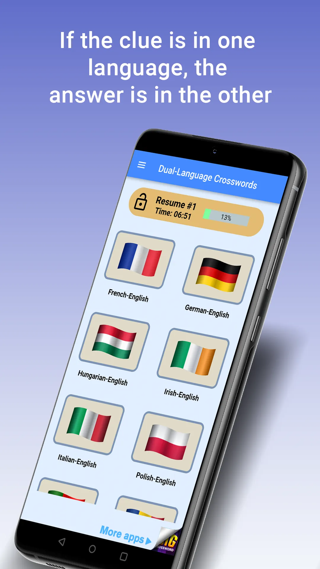 Dual-Language Crosswords | Indus Appstore | Screenshot