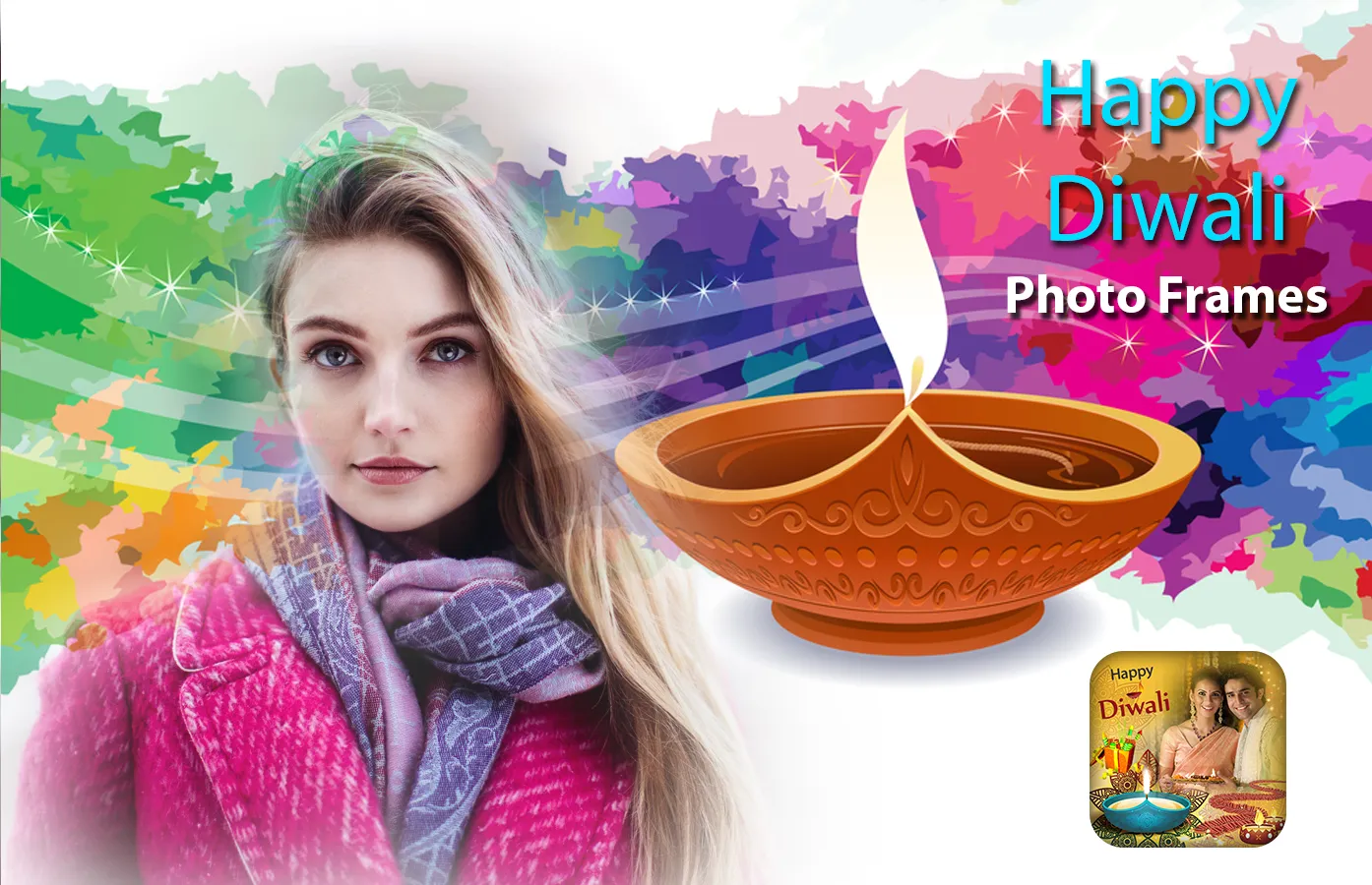 Happy Diwali Photo Frames - ne | Indus Appstore | Screenshot