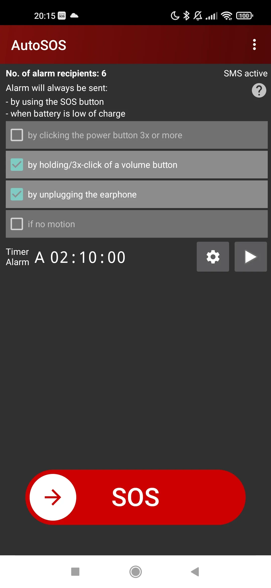 AutoSOS: Automatic SOS Alarms | Indus Appstore | Screenshot