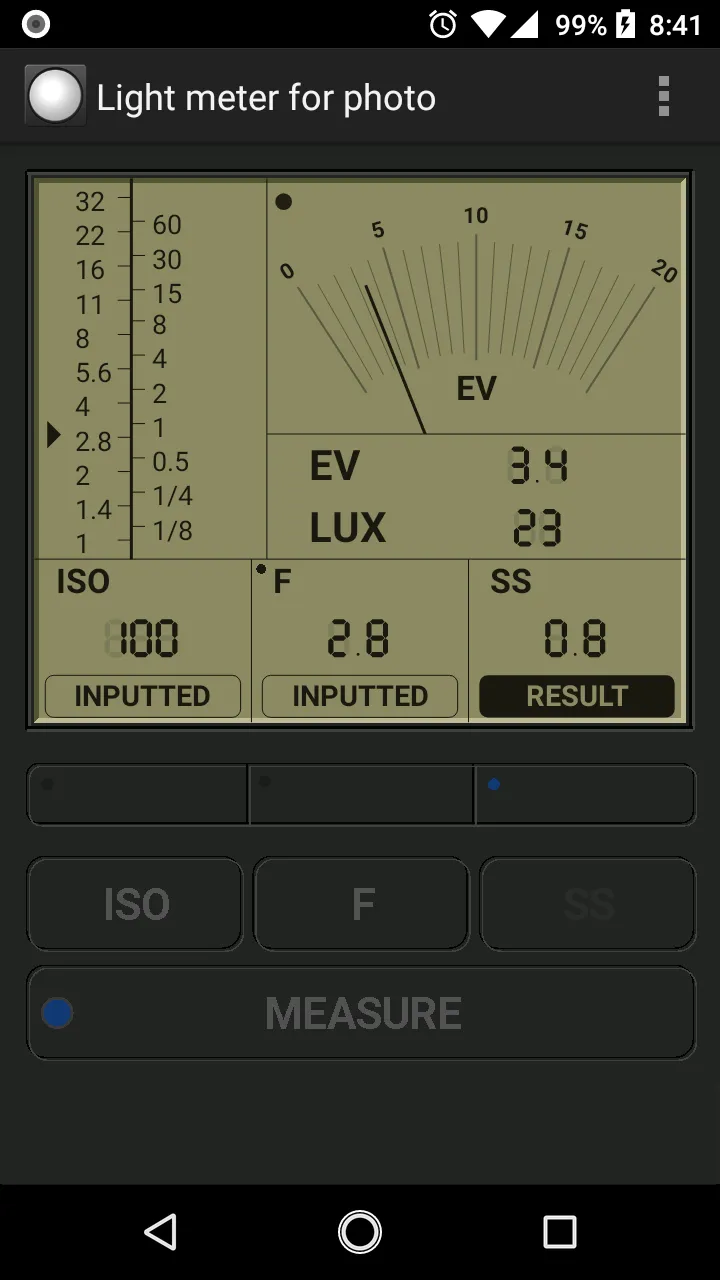 Light meter for photography | Indus Appstore | Screenshot