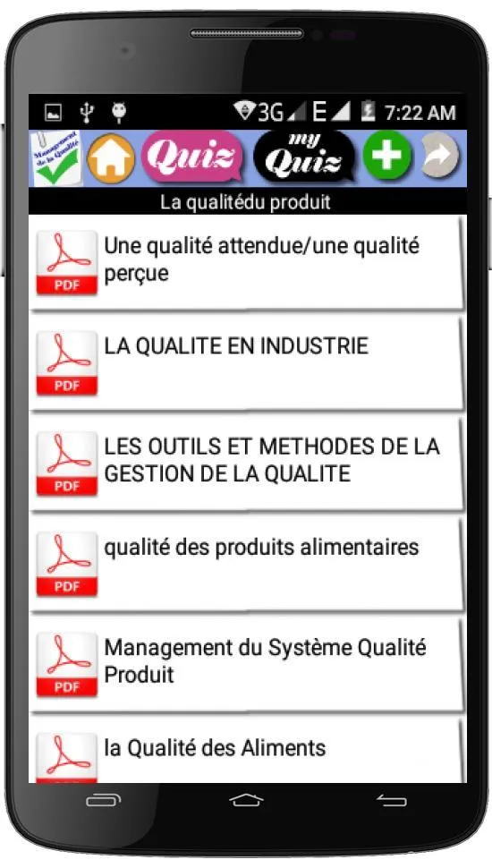 Management de la qualite | Indus Appstore | Screenshot