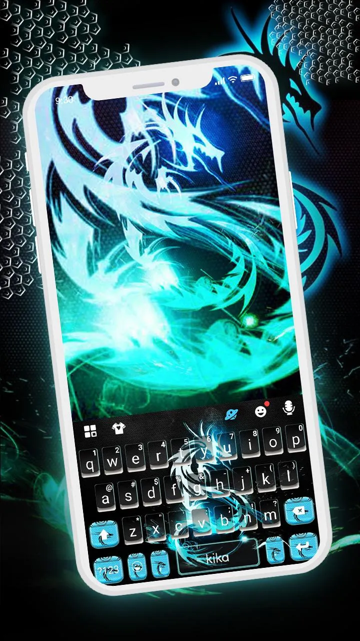 Neon Dragon Keyboard Backgroun | Indus Appstore | Screenshot