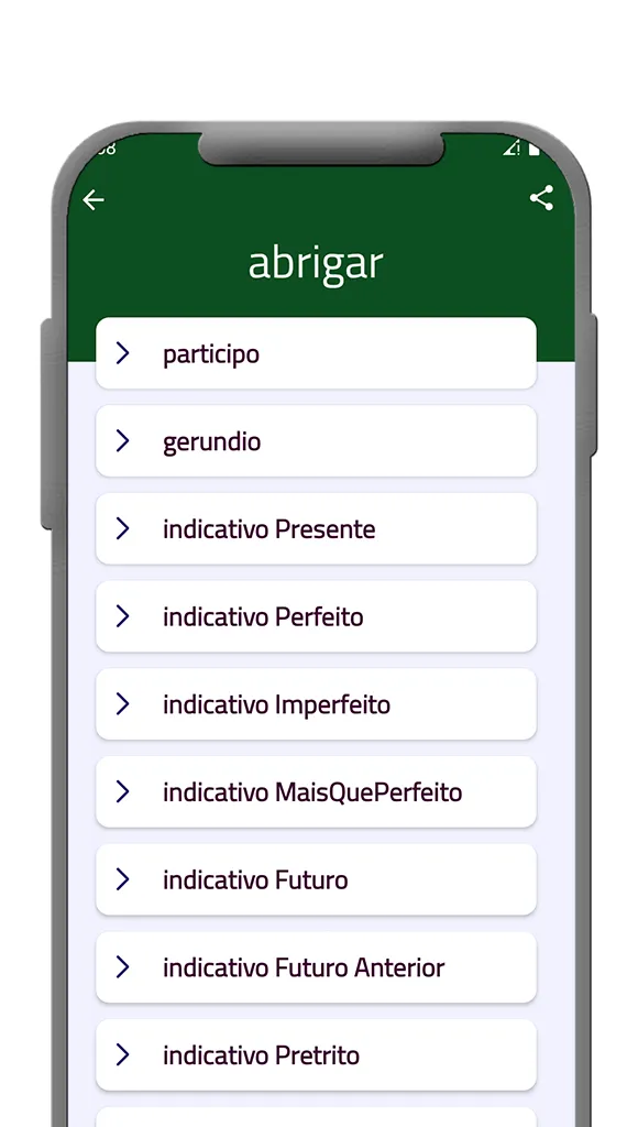 Portuguese Verb Conjugator | Indus Appstore | Screenshot