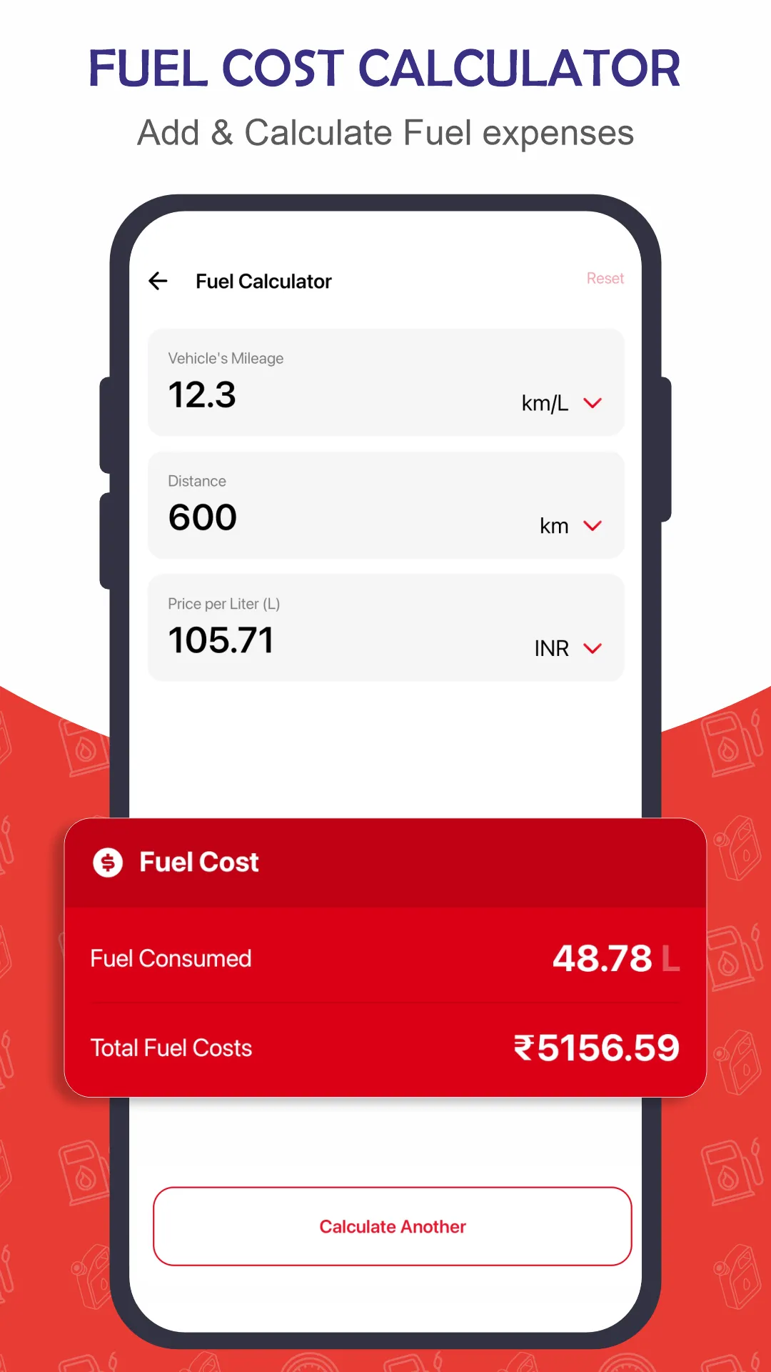 Fuel Mileage Calculator India | Indus Appstore | Screenshot