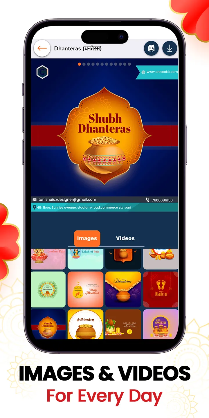 Diwali Poster/Video Maker App | Indus Appstore | Screenshot