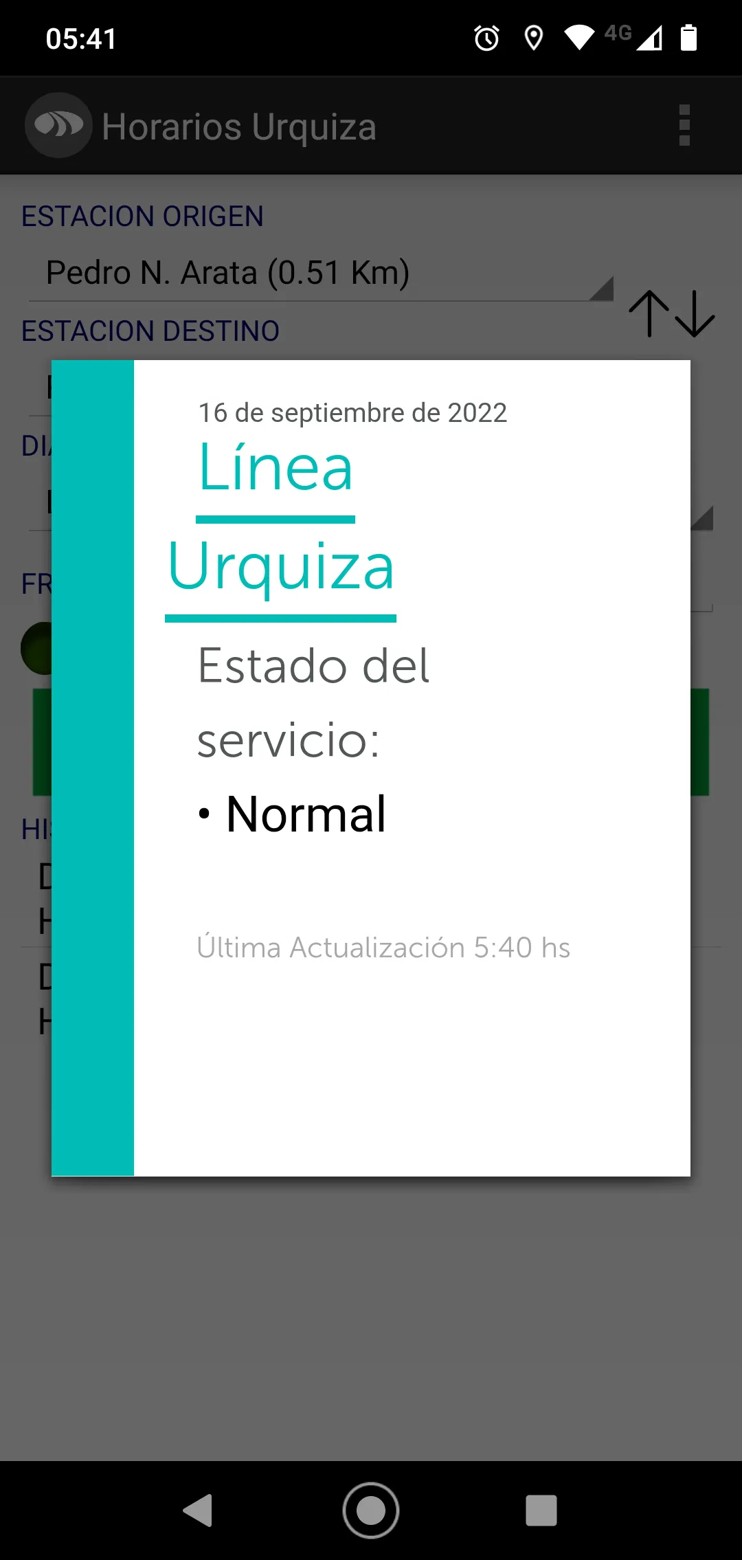 Horarios Urquiza | Indus Appstore | Screenshot