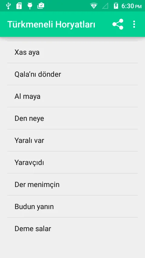 Türkmeneli Horyatları | Indus Appstore | Screenshot