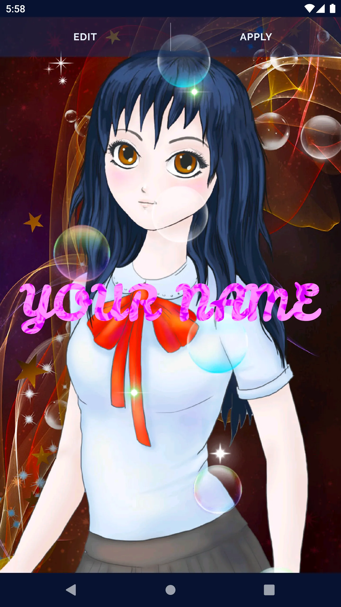 Anime Girls Live Wallpaper | Indus Appstore | Screenshot