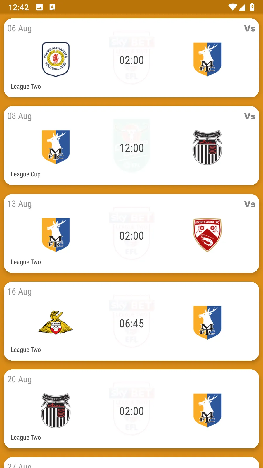 Mansfield Town Fan App | Indus Appstore | Screenshot