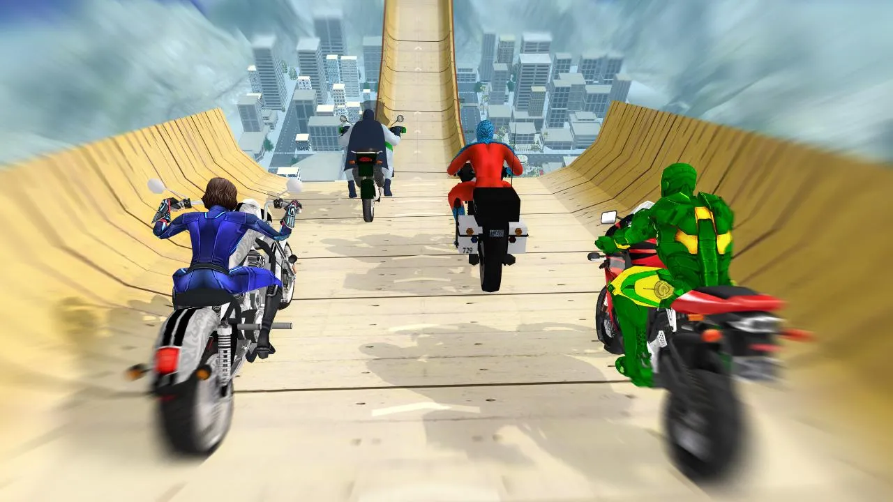 Super Hero Bike Mega Ramp 3 | Indus Appstore | Screenshot