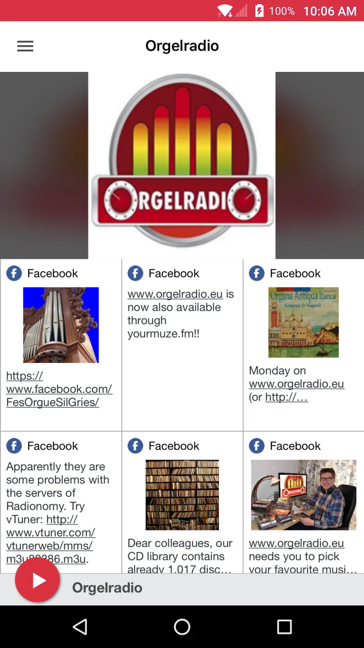 Orgelradio | Indus Appstore | Screenshot