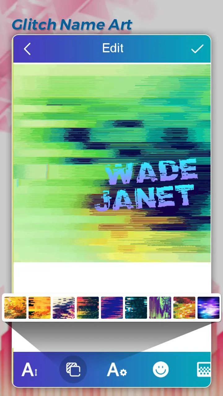 Glitch Name Art Maker | Indus Appstore | Screenshot