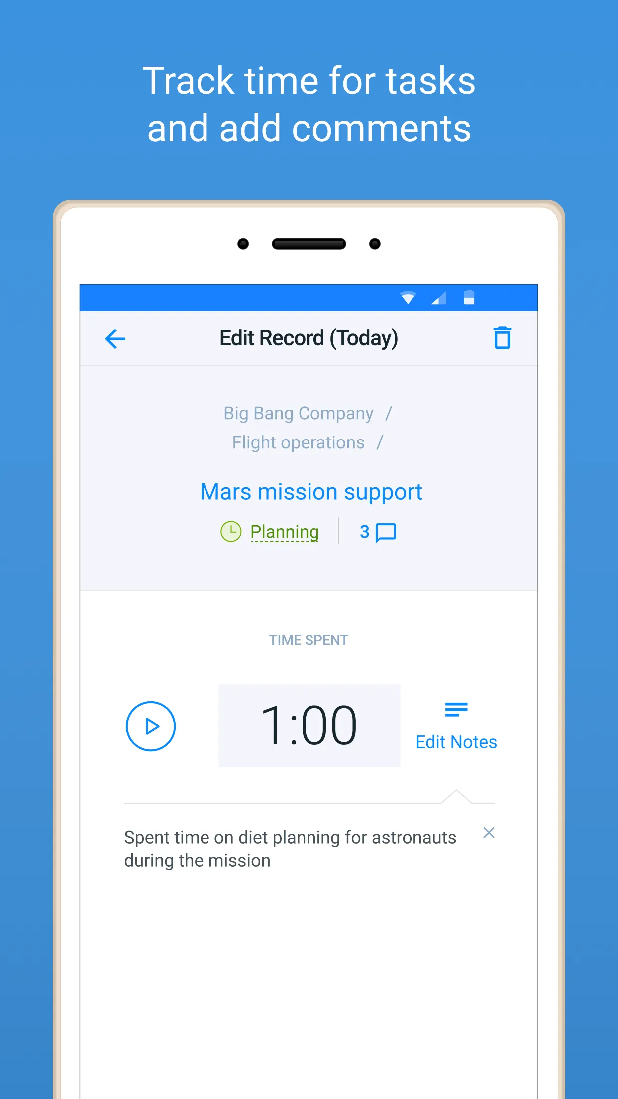 actiTIME Mobile Timesheet | Indus Appstore | Screenshot