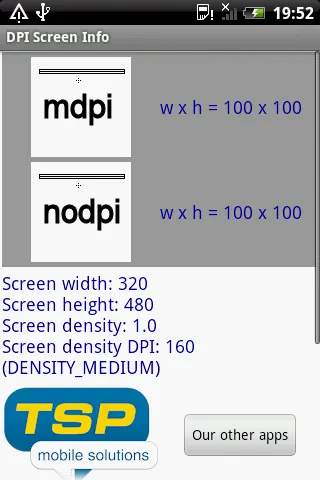 DPI Screen Info | Indus Appstore | Screenshot