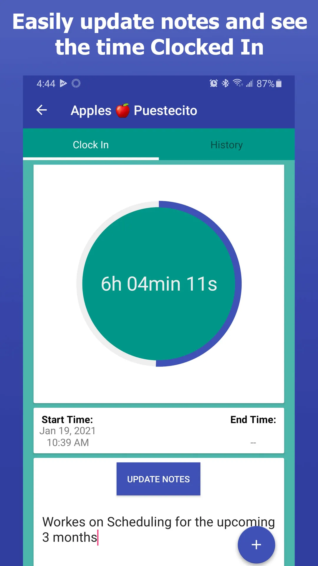 Clock In | Indus Appstore | Screenshot