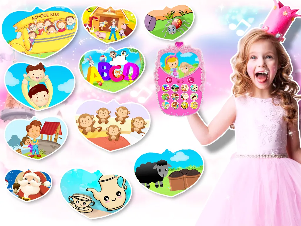 Pink Baby Princess Phone | Indus Appstore | Screenshot