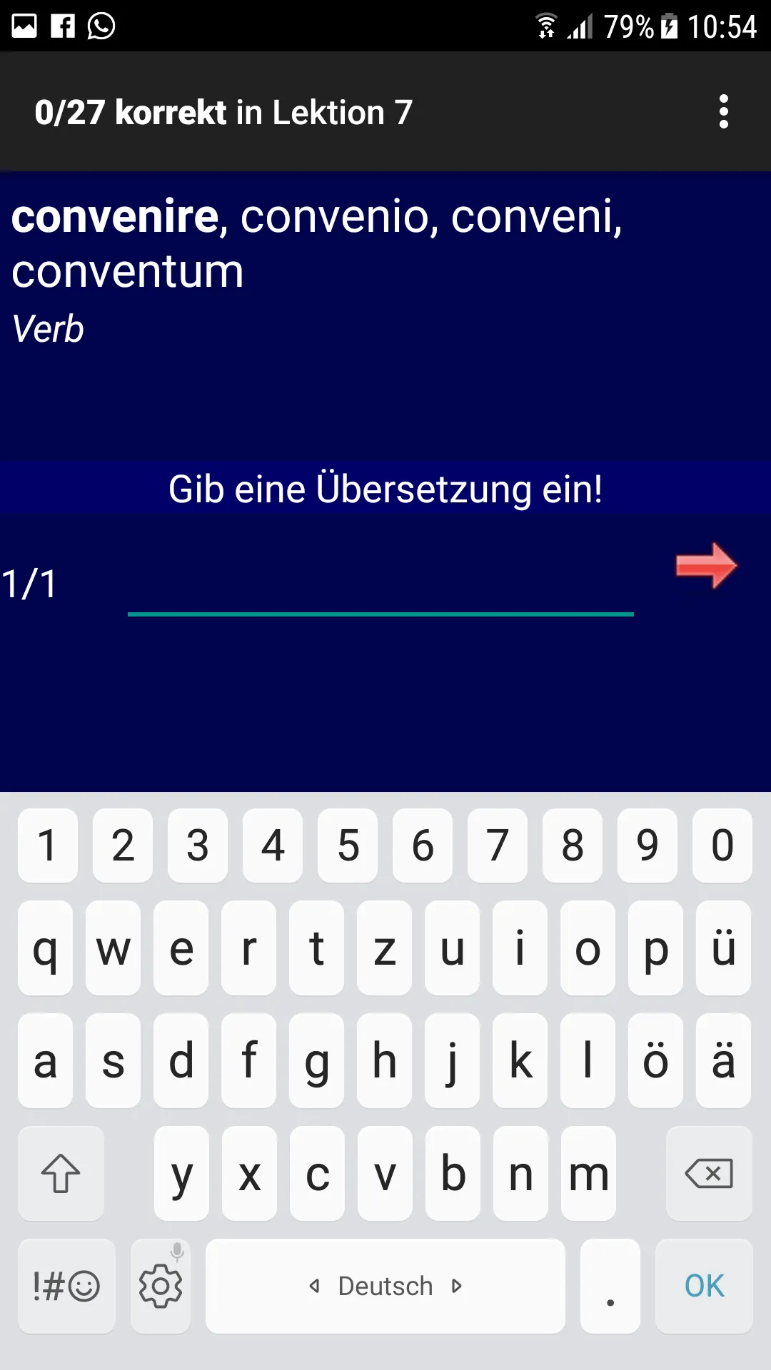 Latein Vokabeltrainer | Indus Appstore | Screenshot