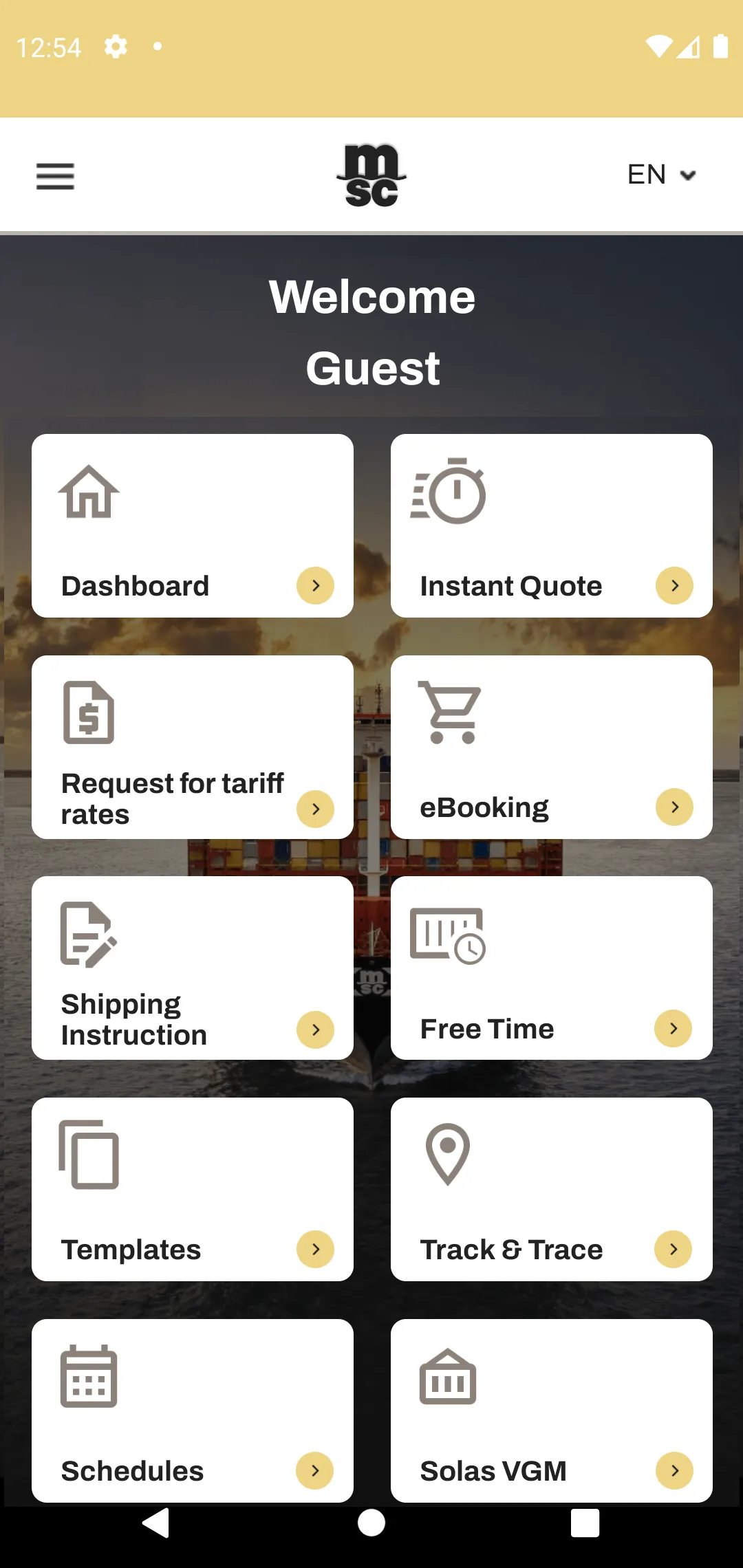 myMSC | Indus Appstore | Screenshot